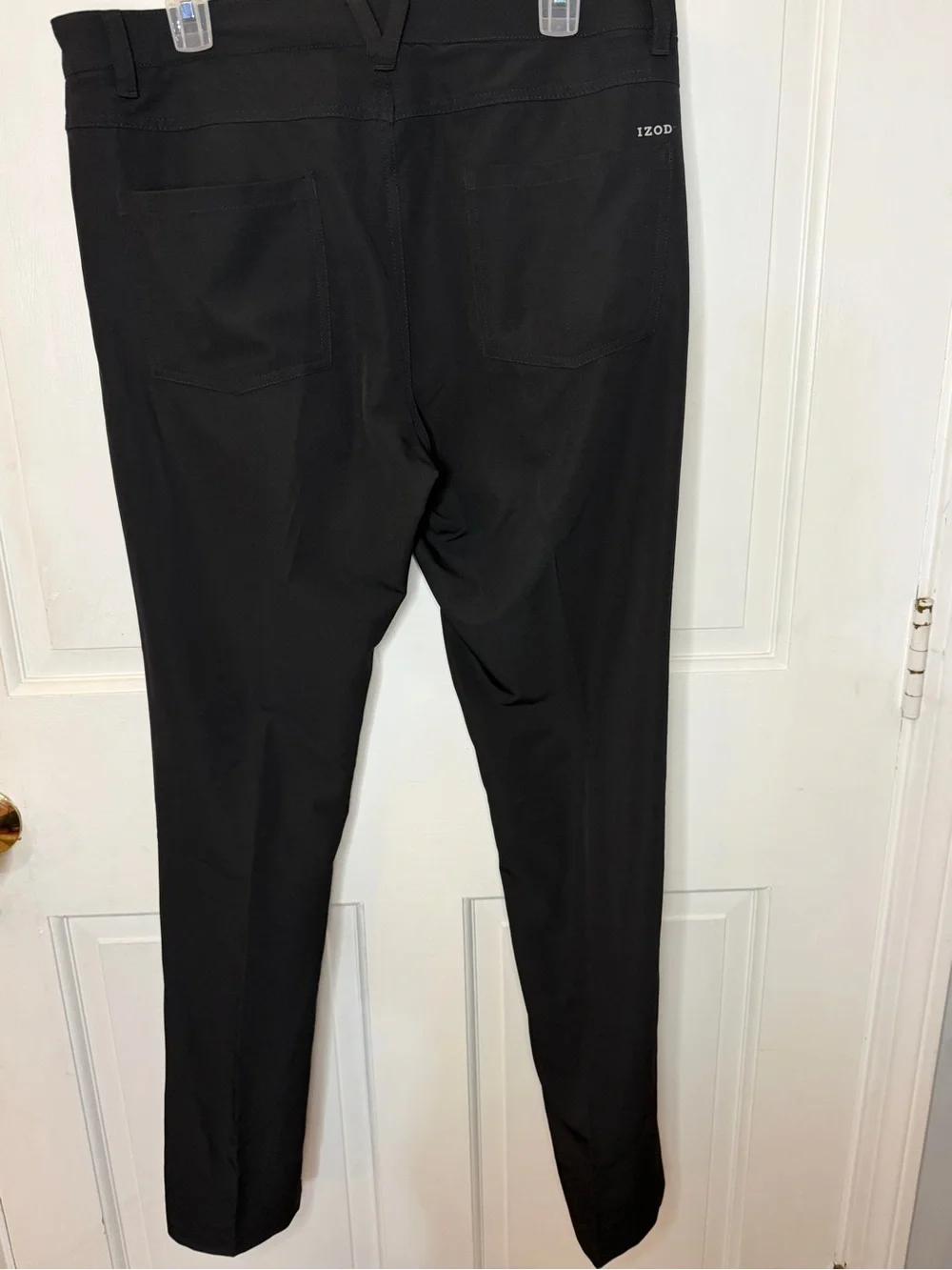 IZOD Golf Z-Series Men’s Black Flat Front Tapered Stretch Pants 34x32 45PF012